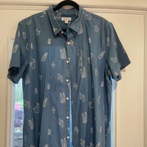 Men’s button up short sleeve shirt XXL